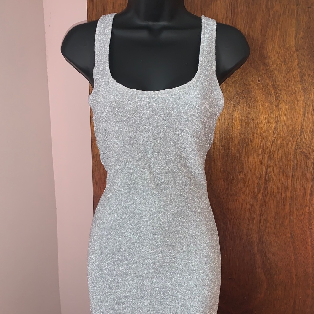 SHIMMERY SILVER DRESS
